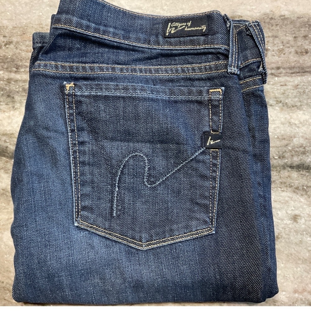 Citizens of Humanity Kelly 001 Jeans Womens 30 Low Waist Bootcut Dark Wash Denim